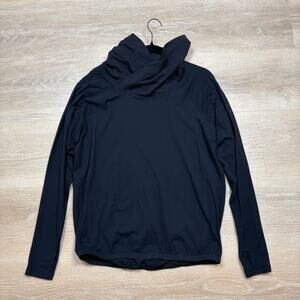 Lululemon Cowl Neck Long Sleeve Sweater Women’s 10 Color Black‎